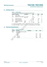 TDA1308AT/N2 Datasheet Page 5