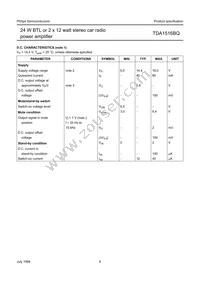 TDA1516BQ/N2 Datasheet Page 6