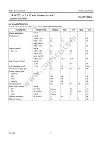 TDA1516BQ/N2 Datasheet Page 7