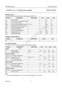 TDA1517ATW/N1 Datasheet Page 5