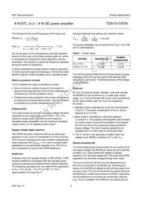 TDA1517ATW/N1 Datasheet Page 9