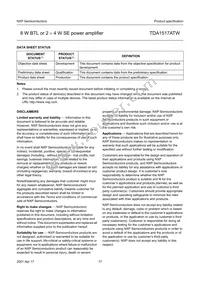 TDA1517ATW/N1 Datasheet Page 17