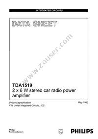 TDA1519/N2 Datasheet Cover