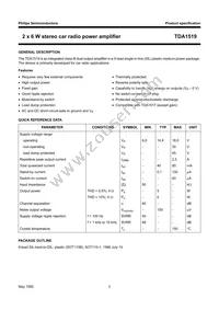 TDA1519/N2 Datasheet Page 2