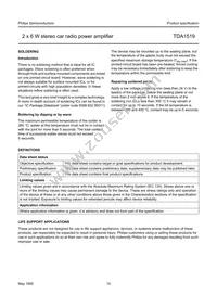 TDA1519/N2 Datasheet Page 10