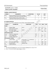 TDA1519C/N3C Datasheet Page 7