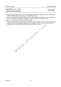 TDA1519C/N3C Datasheet Page 19