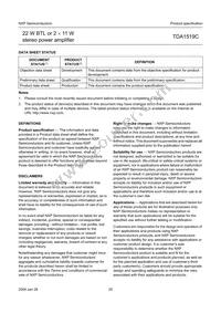 TDA1519C/N3C Datasheet Page 20