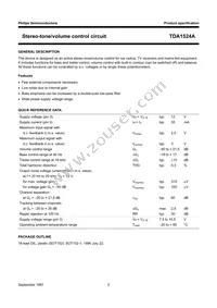 TDA1524A/V4 Datasheet Page 2