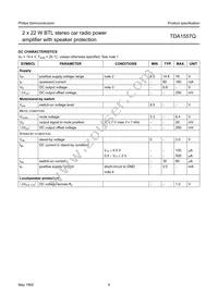 TDA1557Q/N2 Datasheet Page 6