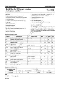 TDA1558Q/N1 Datasheet Page 2