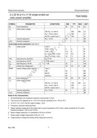 TDA1558Q/N1 Datasheet Page 7