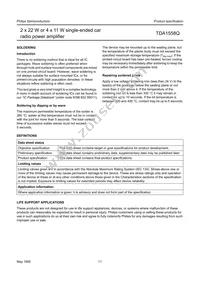 TDA1558Q/N1 Datasheet Page 11