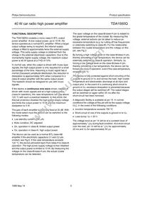 TDA1560Q/N4C Datasheet Page 5