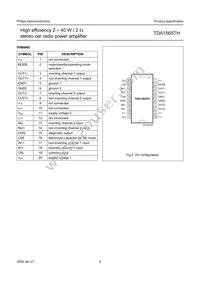 TDA1565TH/N1C Datasheet Page 4