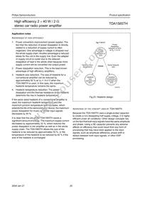 TDA1565TH/N1C Datasheet Page 20