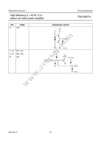 TDA1565TH/N1C Datasheet Page 22