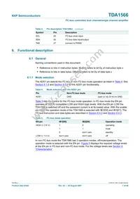 TDA1566TH/N1C Datasheet Page 7