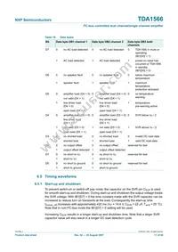 TDA1566TH/N1C Datasheet Page 17