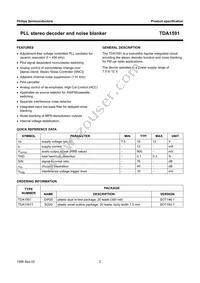 TDA1591T/V3 Datasheet Page 2