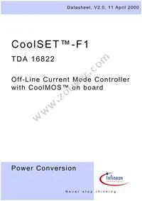 TDA16822XK Datasheet Cover