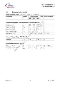 TDA16847-2 Datasheet Page 22