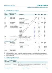 TDA18204HN/C1 Datasheet Page 2