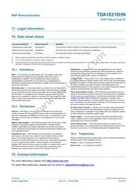 TDA18218HN/C1 Datasheet Page 23