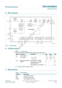 TDA18250BHN/C1K Datasheet Page 3