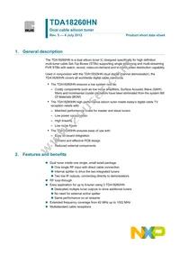 TDA18260HN/C1 Datasheet Cover