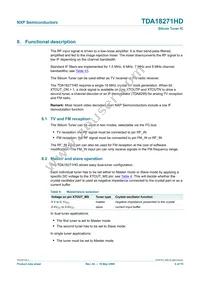 TDA18271HD/C2 Datasheet Page 6