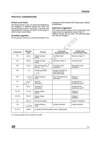 TDA2030V Datasheet Page 7
