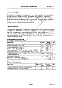 TDA21101G Datasheet Page 2