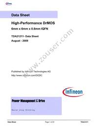 TDA21211AUMA1 Datasheet Cover