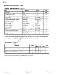 TDA21211AUMA1 Datasheet Page 5