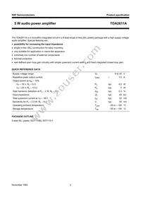 TDA2611A/N5 Datasheet Page 2