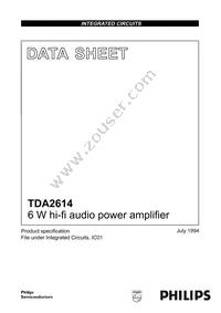 TDA2614/N1 Datasheet Cover