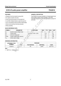 TDA2614/N1 Datasheet Page 2