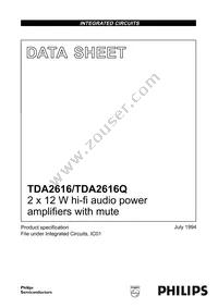 TDA2616/N1 Datasheet Cover