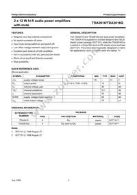 TDA2616/N1 Datasheet Page 2