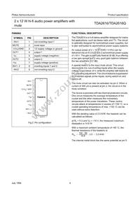 TDA2616/N1 Datasheet Page 4