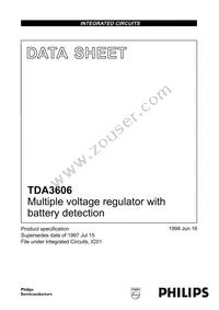 TDA3606T/N1 Datasheet Cover