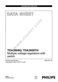 TDA3608TH/N3C Datasheet Cover