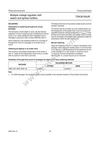 TDA3618AJR/N3C Datasheet Page 20