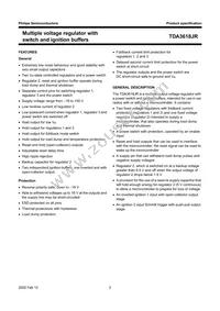 TDA3618JR/N1C Datasheet Page 2