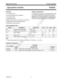 TDA3629/YWU Datasheet Page 2