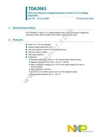 TDA3663/N1 Datasheet Cover