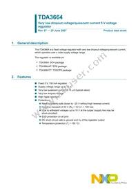 TDA3664AT/N1/N Datasheet Cover