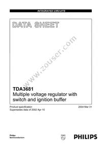 TDA3681J/N2C Datasheet Cover