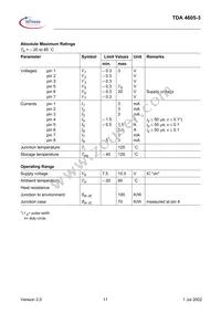 TDA46053HKLA1 Datasheet Page 11